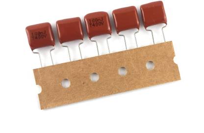 SAMAES 5 Pics 0.1uF/100nF 400 Volt Polyester Capacitor 2G104J Electronic Components Electronic Hobby Kit
