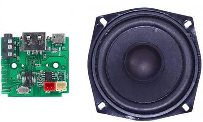 Prowans Combo of Bluetooth Speaker Board Module With 3 Inch 8? (Ohm) 15w woofer Electronic Components Electronic Hobby Kit