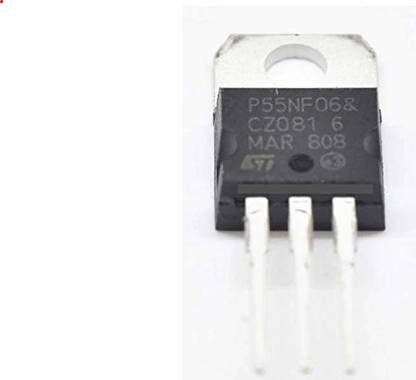 Ihc 5506/P55NF06 50A 60V N-CHANNEL POWER MOSFET TRANSISTOR TO-220(PACK OF 1) Electronic Components Electronic Hobby Kit