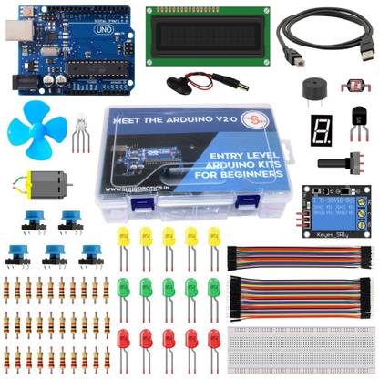 SunRobotics Meet The Arduino - Entry Level Arduino Kits For Beginners with Tutorials V2.0 Electronic Components Electronic Hobby Kit
