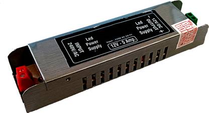Steko 12V/5A, 60 WATT SMPS Power Supply For LED Profile Light, Striplight Driver Light Electronic Hobby Kit