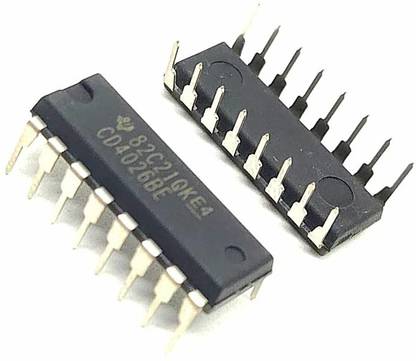 INVENTO 2Pcs 4026 IC CD4026BE Logic IC Decade Counter/Divider, 16 MHz Automotive Electronic Hobby Kit