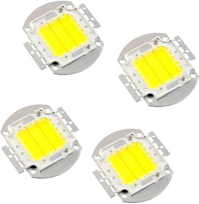 Steko (Pack of 4 Pieces) DC 12 Volt 20 Watt Cool White 6500K COB LED Multipurpose Light Electronic Hobby Kit