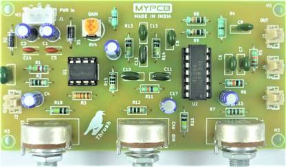 EPRAKRATI 3 Way Active Crossover Filter Board Low Mid and High Outputs Electronic Electronic Components Electronic Hobby Kit