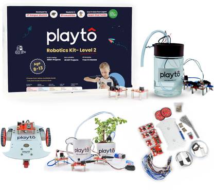 PlaytoLabs Robotics kit : Level 2 || 1000+ Projects || Best Educational Robot Toys for Kids