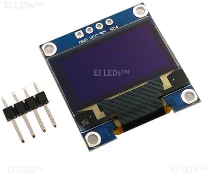 EJ LEDs 128X64 0.96 INCH OLED DISPLAY MODULE I2C INTERFACE - ARDUINO COMPATIBLE Electronic Components Electronic Hobby Kit