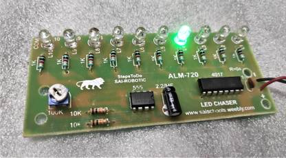 SAI ROBOTIC 10 CHANNEL IN LINE CHASER LED Light Electronic Ready Module Display Lights Electronic Hobby Kit