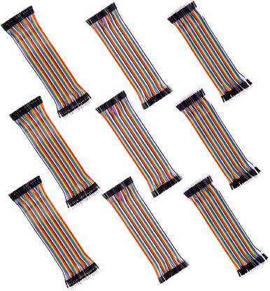 Auslese Multicolored Dupont Wire Breadboard Jumper Wires Ribbon Cables Kits (360 Pieces) Electronic Components Electronic Hobby Kit