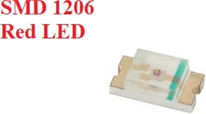 Technical hut SMD LED 1206 package in Red color Educational Electronic Hobby Kit