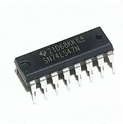 SHOKITECH 74LS47 BCD to 7-Segment Decoder/Driver IC (7447 IC) DIP-16 Package Electronic Components Electronic Hobby Kit