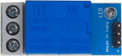 Electronic Spices Made in India 5 Volt Single channel isolated relay module Electronic Components Electronic Hobby Kit