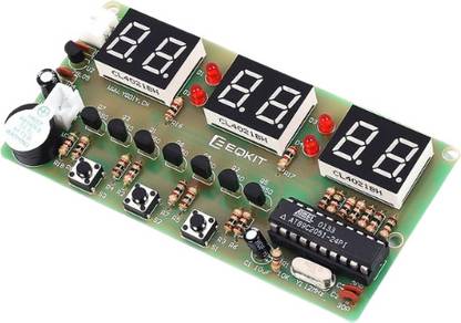 Flyrobo 6Bits AT89C2051 LED Chip Electronic Alarm Clock DIY Kit Electronic Components Electronic Hobby Kit