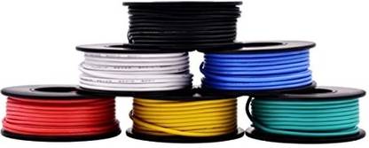 TES-EV Plusivo 22AWG 600V 6 Colour Tinned Hook Up Wire Kit – Multicore Electronic Components Electronic Hobby Kit
