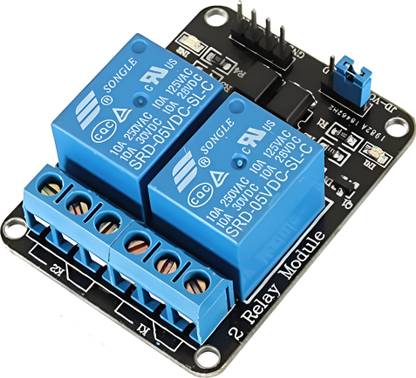 MAG BEE 5V Relay 2-Channel Module for Arduino Raspberry Avr Pic Low Level Trigger Electronic Components Electronic Hobby Kit