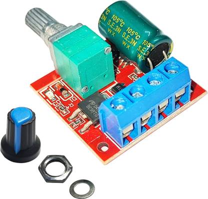 ShopNest Mini 5A 90W PWM 12V-24V DC Motor Speed Controller Module DC 4.5V-35V Motor Control Electronic Hobby Kit