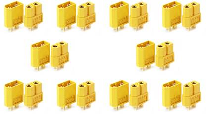 Flyrobo (10 pc) Amass XT-60 Male &amp; Female Connector - - Electronic Components Electronic Hobby Kit