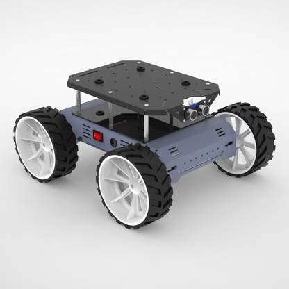AM ROBOTICS ROVER 4WD JOHNSON SERIES 1 DIY ROBOTIC METAL CHASSIS KIT MATT GRAY & BLACK Educational Electronic Hobby Kit