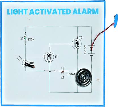 Yantram Light Activated Alarm Project Educational Electronic Hobby Kit