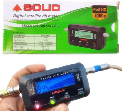 BALRAMA Solid SF-252 Digital Satellite dB Meter Signal Strength Quality of Dish Antenna Power & Hand Tool Kit