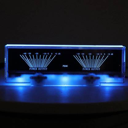 DHRUV-PRO Amplifier Panel Dual Analog VU Meter Audio Level dB Meter with Backlight Electronic Components Electronic Hobby Kit