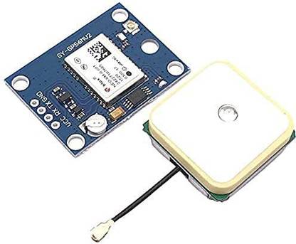 Robotbanao NEO-6M GPS Module With EEPROM-Built-in Active GPS Antenna- Serial TTL Output Electronic Components Electronic Hobby Kit