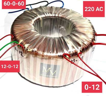 M V COLLECTION 60 0 60 25 AMPERE PURE COPPER 100 PERCENT TOROIDAL TRANSFORMER FOR AMPLIFIER Electronic Components Electronic Hobby Kit