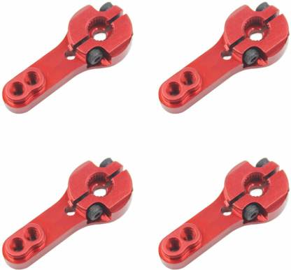 Flyrobo (4 Pcs) Pro3D Aluminum 25T Servo Horn Arm - Red Electronic Components Electronic Hobby Kit