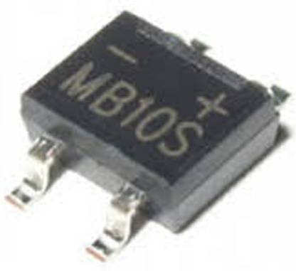 ELPH (20 Pieces) MB10S Bridge Rectifier Diode 4 Pin SMD Mini Dip 1000 Volt 0.5A Electronic Components Electronic Hobby Kit