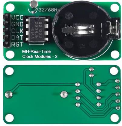 iBAT SOLUTIONS 1PCS DS 1302 RTC Real Time Clock Module NO Battery Included(USE CR2032 Battery) Electronic Components Electronic Hobby Kit
