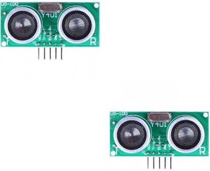 Flyrobo (2 pc) US-100 Ultrasonic Sensor Distance Measuring Module with T - Electronic Components Electronic Hobby Kit
