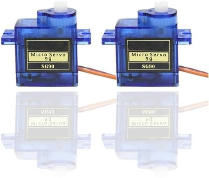 MAG BEE SG90 Servo Motor For RC Robot Helicopter Airplane Boat Motor Control Pack of 2 Electronic Components Electronic Hobby Kit
