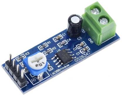 Robocity LM386 Audio Amplifier Module 10K variable resistor on board 200 Times Gain Electronic Components Electronic Hobby Kit