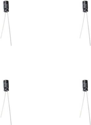 Flyrobo (4 pc) 4.7uF 50V Electrolytic Capacitor - - Electronic Components Electronic Hobby Kit