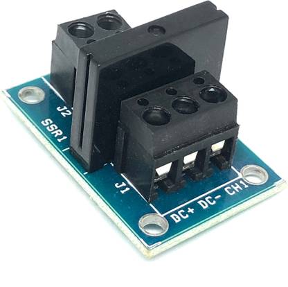 Flyrobo 5V 1 Channel SSR Relay Module (Solid State Relay Module) with Fuse Electronic Components Electronic Hobby Kit
