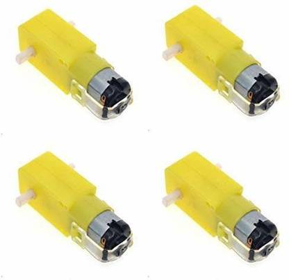 ERHIndia 4 Pcs 12v DCMotor BO Gear motor L Shape BO Gear Motor High Torque BO motor Electronic Components Electronic Hobby Kit