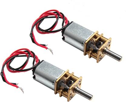 ELECTROSYS 2 Pc N20 Micro Gear Motor 60RPM 3.7V–6V DC DIY Robot Smart Car Toy Motor Electronic Components Electronic Hobby Kit