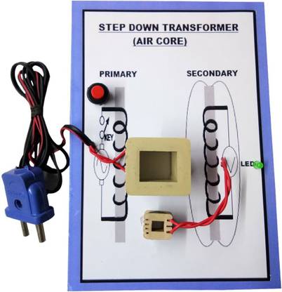 MELODY's Step Down Transformer (Air Core) Physics Science Working Model Educational Electronic Hobby Kit