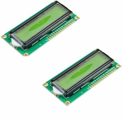Robotbanao LCD 16x2 Alphanumeric Display (JHD162A) for 8051, AVR, Arduino, PIC, ARM All 2pc Display Lights Electronic Hobby Kit