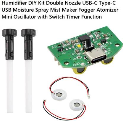 EASTRA PREMIUM QUALITY C Type Humidifier Mist Maker Fogger Switch Timer Function Electronic Components Electronic Hobby Kit