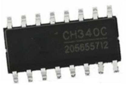 iBAT SOLUTIONS CH340C 3.3/5V USB2 to UART Serial Converter SMD IC 16-Pin SOP (Pack of 1) Electronic Components Electronic Hobby Kit