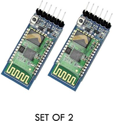 GLAMSiYA HC-05 6 Pin Wireless Serial Bluetooth Module for Arduino pack of 2 Electronic Components Electronic Hobby Kit
