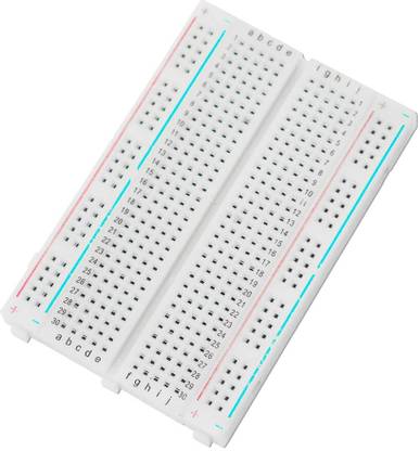 ERHIndia 400 Points Half Size Solderless Breadboard for Prototype Circuit Electronic Components Electronic Hobby Kit