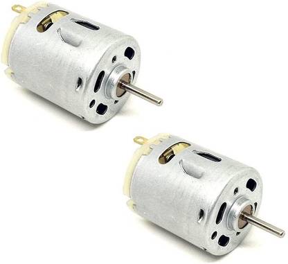 ERHIndia 2 Pcs 12 Volt 385 Motor DC Motor High Power 12 Volt Big Core Electronic Components Electronic Hobby Kit