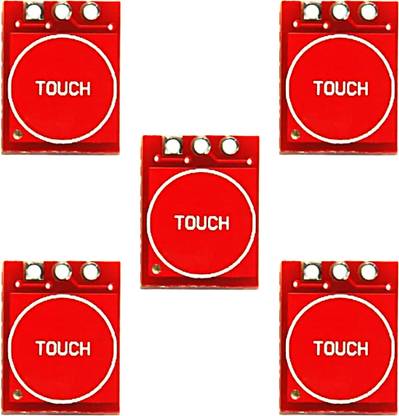 Electronics Crafts Pack of 5 TTP223 Capacitor Single Channel Touch Button Module Electronic Components Electronic Hobby Kit