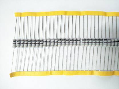 Wetrix (50 Pieces) 100 Ohm 1 Watt Carbon Film Through Hole Resistor 5% Tolerance Electronic Components Electronic Hobby Kit