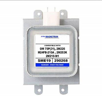 SYRA Iron Microwave Magnetron Compatible with OM 75P (Silver; 50 g) Electronic Components Electronic Hobby Kit