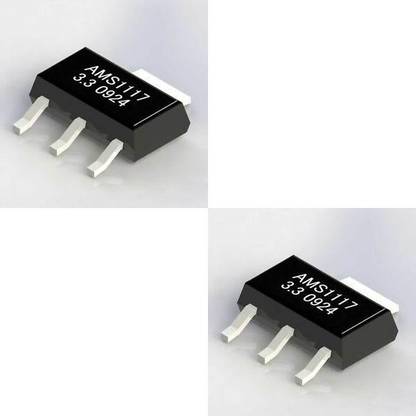 Flyrobo (2 pc) AMS1117 3.3V, 1A LDO Voltage Regulator - SOT-223 - - Electronic Components Electronic Hobby Kit