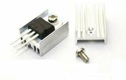 DIYtronics (Pack of 10) 7805 Voltage Regulator IC 12v to 5v with Heat Sink Electronic Components Electronic Hobby Kit