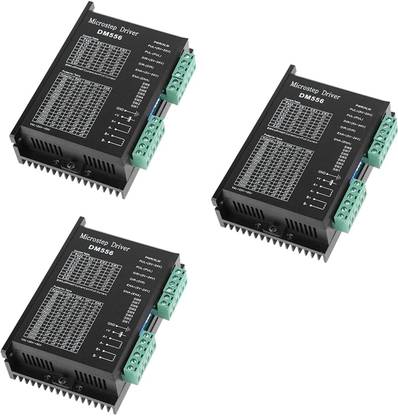 INVENTO 3Pcs DM556 Digital Stepper Motor Controller Driver 2-Phase 24V - 50V 5.6A 256 Automotive Electronic Hobby Kit