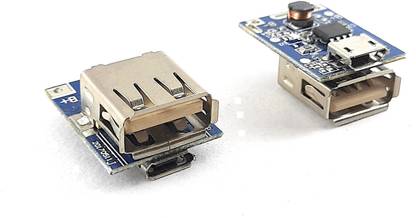 SAMAES 2 pics 5V Power Bank Charger Circuit Module With Micro USB and USB 2.0 Electronic Components Electronic Hobby Kit